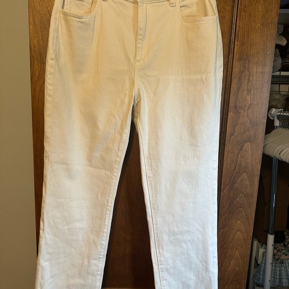 DL1961 Denim - DL1961 Patti Straight High Rise Vintage Ankle Ecru